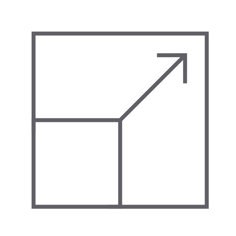 Scale, growth, square, arrow, measure, growth, expand, bigger, resize, full screen, transform, scalability