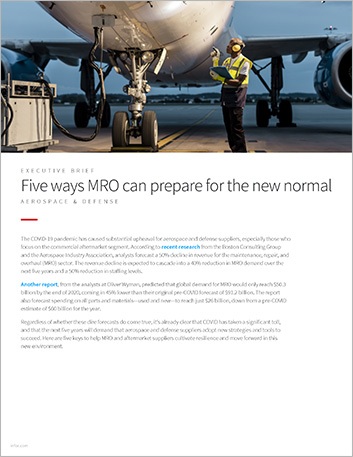 Five ways MRO can prepare for the new normal Executive Brief English   1