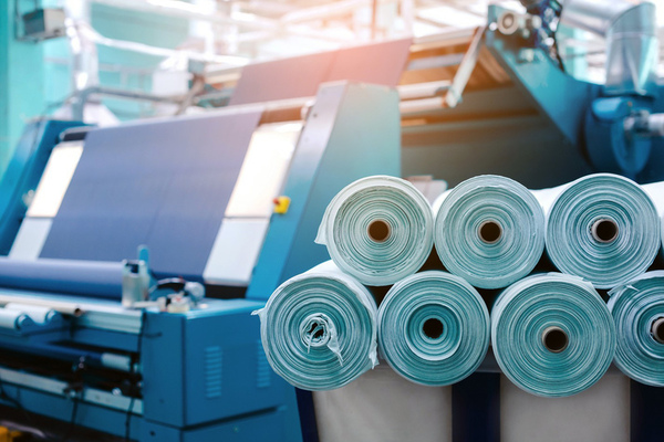 textile factory machine fabric rolls