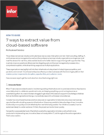 7 ways to extract value from cloud based software How to Guide English