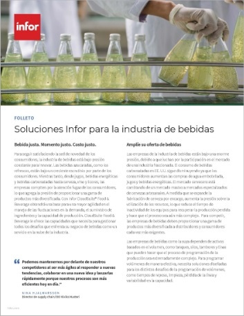 th Infor solutions for the beverage industry Brochure Spanish LATAM 457px