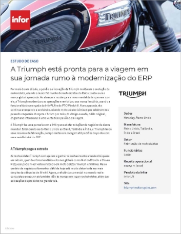 Triumph Motorcycles Case Study Infor LN   Motorcycle Manufacturing EMEA Portuguese Brazil 457px