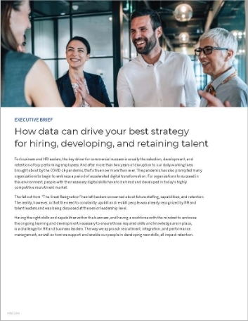 How data can drive your best strategy for hiring developing and retaining talent Executive Brief English
