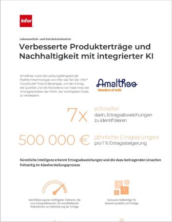 th Improving product yield and sustainability with integrated AI Infographic German 457px