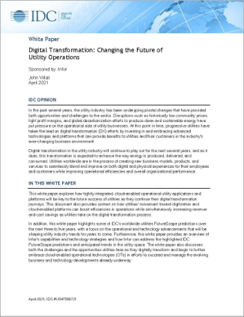 Changing  the future of Utility Operations IDC White Paper English