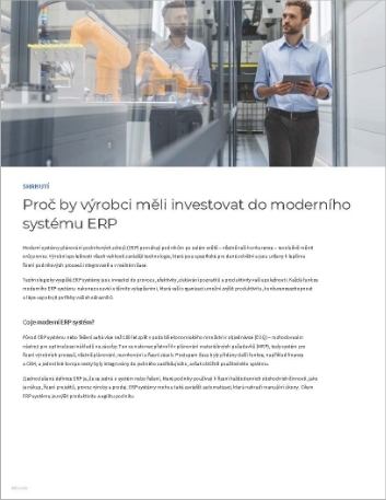 th Why manufacturers should invest in a modern ERP Executive Brief Czech 457px