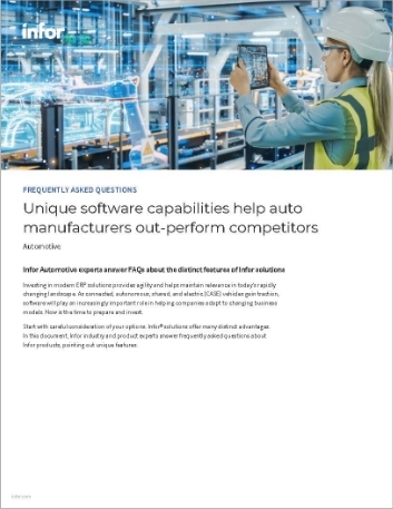 Unique software capabilities help auto manufacturers out perform competitors FAQ English
