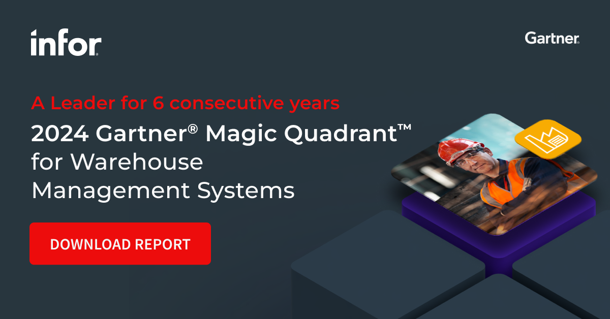 Infor a Leader in Gartner Magic Quadrant for WMS