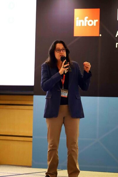 woman microphone