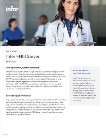 Infor FHIR Server Brochure Eng