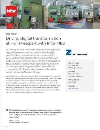 Driving digital transformation at HnT
  Presspart with Infor MES Case Study English UK 457px