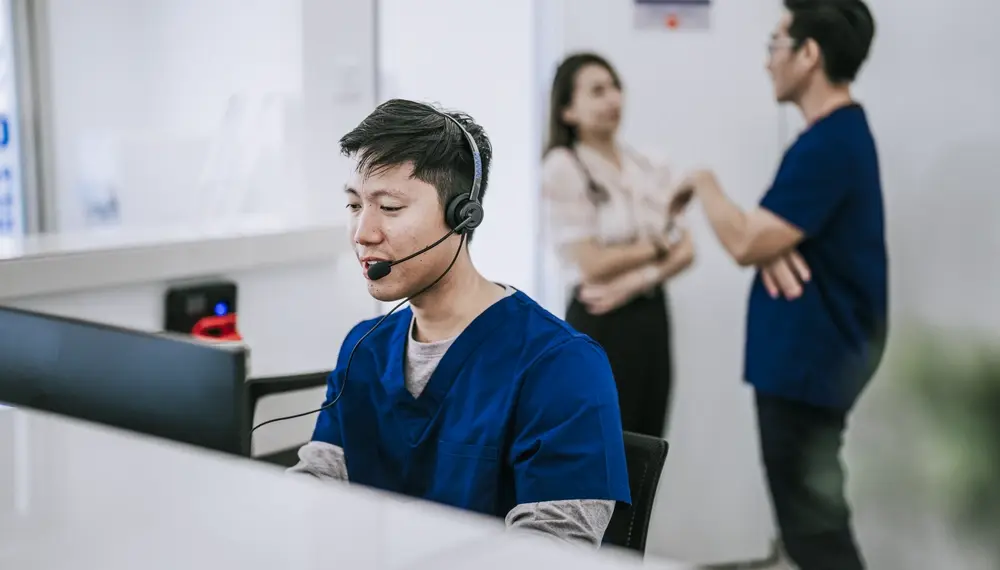 Hospital receptionist 