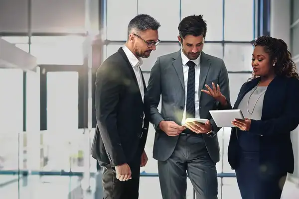 Business owner checking inventory 