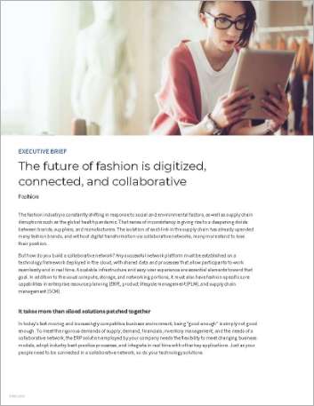 The future of fashion is digitized connected and collaborative