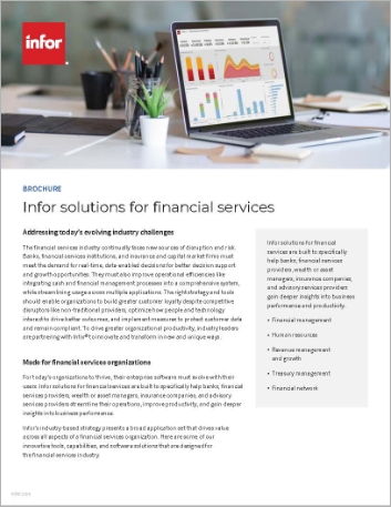  Infor solutions for financial services   Brochure English 