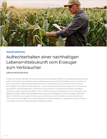 Maintain a sustainable food future from   farm to fork Executive Brief German 457px