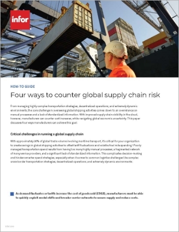 Four ways to counter global supplychain risk How to Guide English