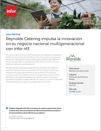 th Reynolds Catering Supplies Ltd Case Study Infor M3 Food and Beverage EMEA Spanish Spain 