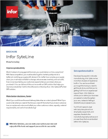  Infor SyteLine Brochure English 