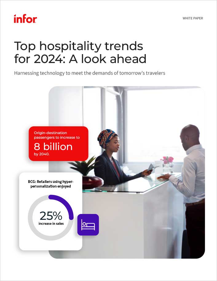 Top hospitality trends for 2024 White Paper Infor