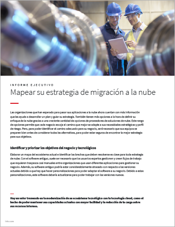 th Mapping your cloud migration strategy Executive Brief Spanish Spain 