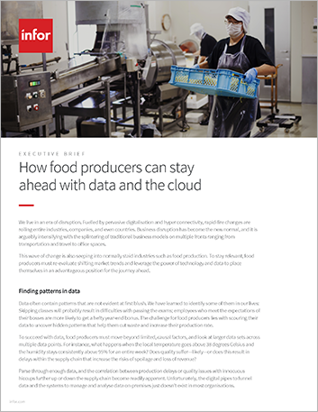 How food producers can stay ahead widata and the cloud Executive Brief English