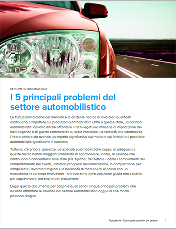 th Top 5 issues in the   automotive industry today Perspectives Italian