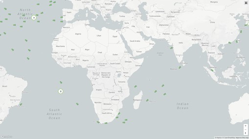 Container ship route bound for North America.jpg